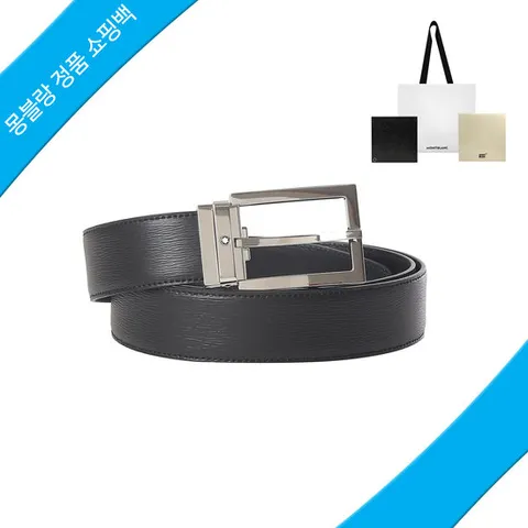 [ 롯데백화점 ]몽블랑  벨트 114435  정품쇼핑백  직사각형