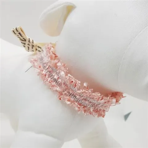 RAINBOW 실버 프릴 스카프 (핑크)