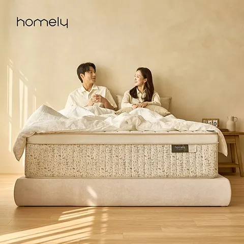 홈리 솜니 34cm 포켓스프링 알러지케어 싱글 침대 롤팩 매트리스