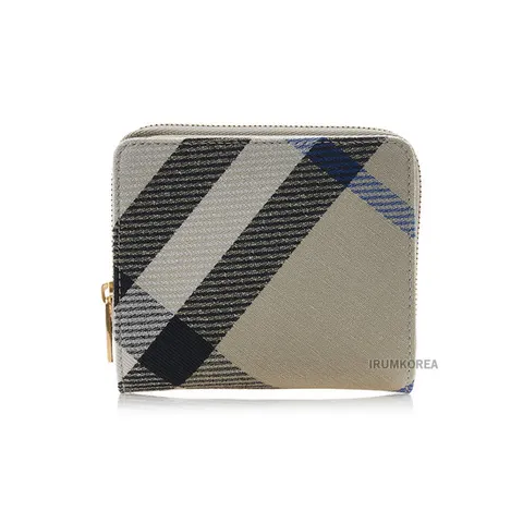 [버버리] 여성 체크 패턴 지퍼 반지갑 8085981 LS COMPACT ZIP BIFOLD CJ1 A3888