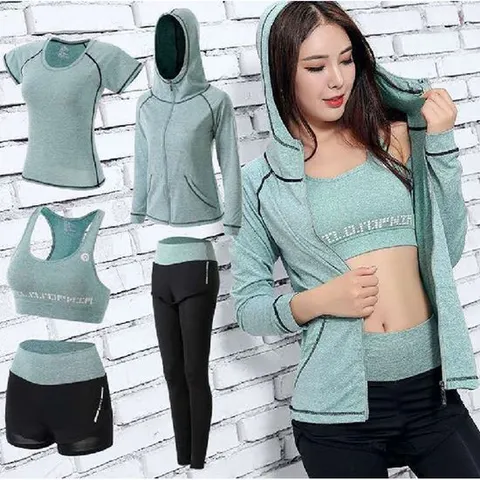 헬스복 여성 운동복 헬스 등산 짐웨어 트레이닝 5종세트