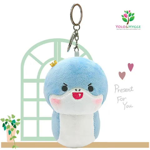 [욜로앤휘게] 너무 사랑스런 꼬마 푸른뱀 12cm 키홀더 가방고리