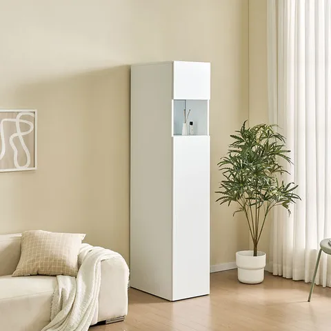 오브제 1인용 직원 탈의실 개인 높은거울옷장수납장