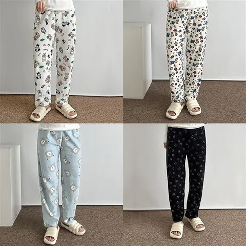 홈애니멀잠옷바지 파자마 패션 데일리 패턴 동물 수면팬츠 극세사