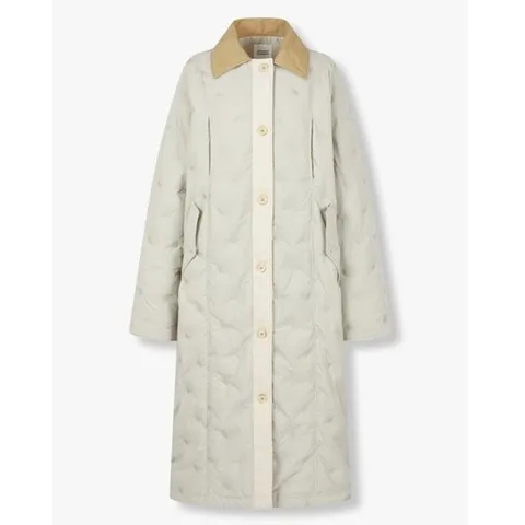 [ 롯데백화점 ]톰보이  9104414926 코듀로이카라 경량 롱 퀼팅 다운점퍼