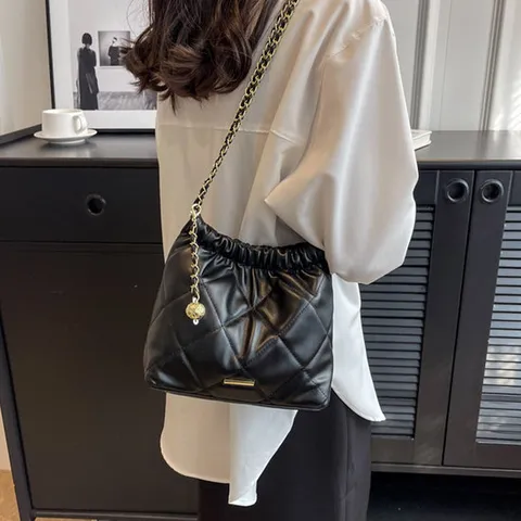 LD 투투 체인 미니 숄더백 가방 토트백 여성 핸드백 퀼팅 누빔