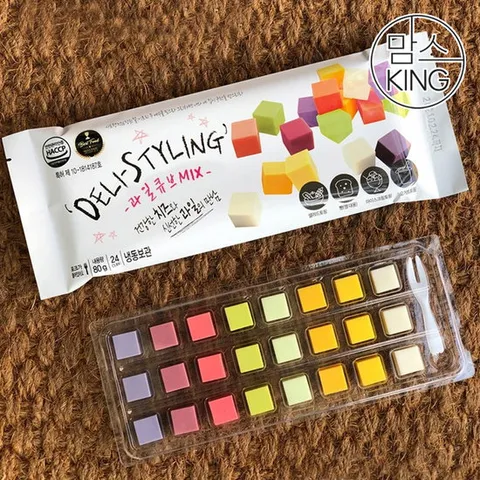 [ 롯데백화점 ][맘스킹] 천우에프엔비 과일큐브치즈 MIX 24입(8가지맛)X2세트