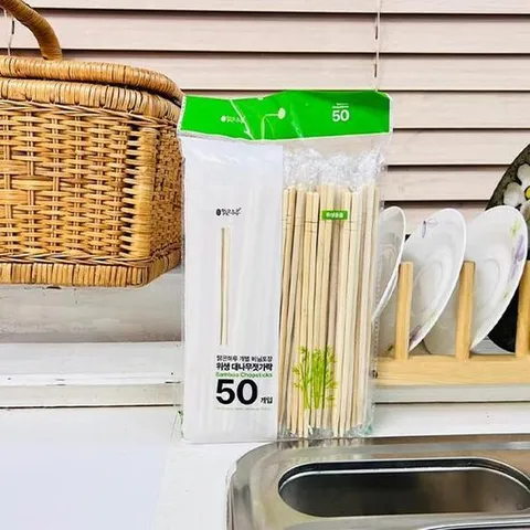 맑은하루 위생 대나무젓가락 50p(개별포장)