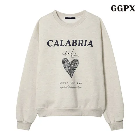 [GGPX]프린팅 기모 맨투맨(GODLW017D)