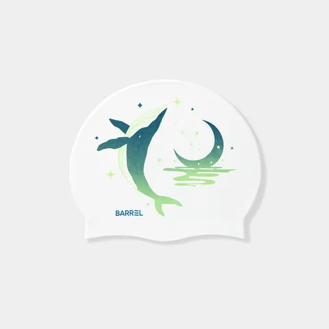 [배럴] 문웨일 실리콘 스윔 캡 화이트 (B5SUASC004WHT)