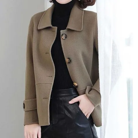 여성가을코트 4버튼 숏코트 자켓 깔끔 가을겨울 클래식 스타일리쉬 여성롱트렌치코트