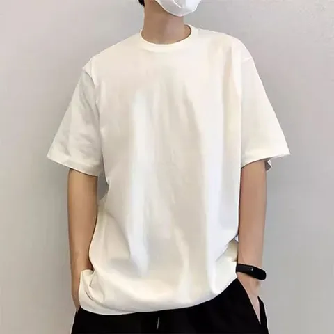 잠옥 남녀공용 오버핏 반팔티 여름 상의 심플 반팔티셔츠