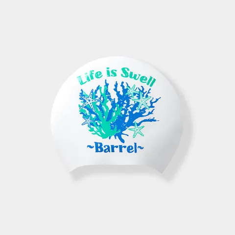 [배럴] 코랄 롱헤어 스윔 캡 화이트 (B5SUASC013WHT)