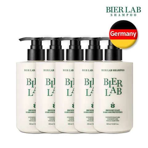 비어랩 독일 맥주효모 탈모샴푸 400ml 5통