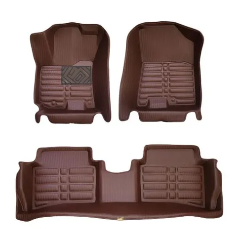 싼타페TM(18-20) 짚 카매트 차 바닥 발판 브라운