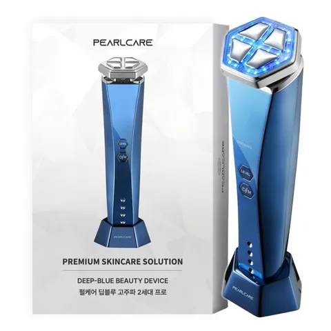 펄케어 딥블루 고주파 뷰티 디바이스 핫앤쿨 갈바닉 마사지기 홈케어 피부관리 미용기기 (정가 290,000원)