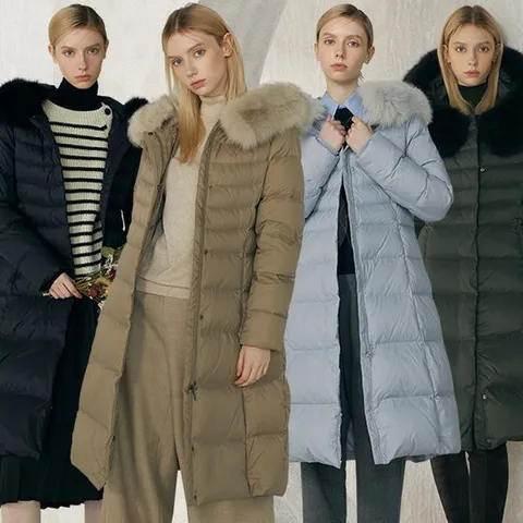 [리베레츠]폭스퍼슬림롱구스다운점퍼