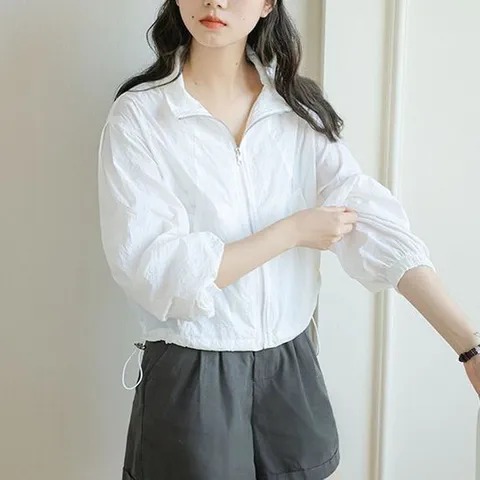 여성자켓 스트링 바람막이 트랙자켓 런닝복