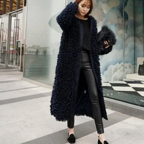 롱코트 뽀글 롱 W34863 양털 낱장도매 양털코트 퍼코