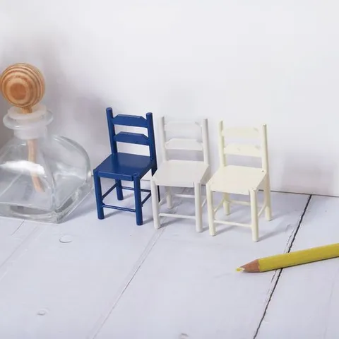 귀여운 체어 시리즈 미니어처 심플 3세트