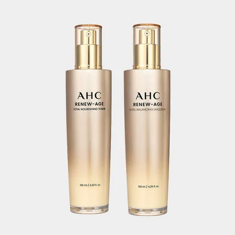 AHC 리뉴에이지 기초 2종 중 택1(토너/로션)+샤쉐 5매 증정