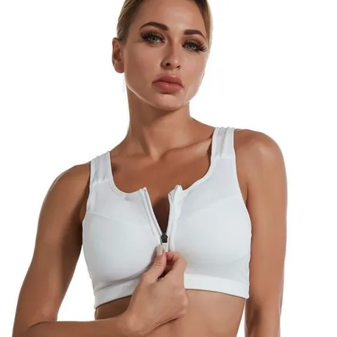 여성 5컬러 앞지퍼 헬스 탑브라 필라테스 러닝 브라탑