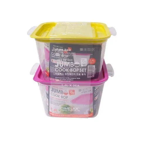 점보쿡밥세트 전자레인지 전용용기 1.4L(2P)