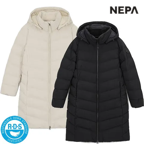 [ 롯데백화점 ]네파  [택가 329,000원] 여성 생활방수 프리미아 스트레치 구스 다운자켓 7K82054