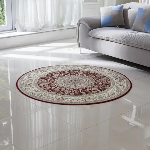 페르시안 원형 카페트 사계절 물세탁 거실 러그 180x180(cm)
