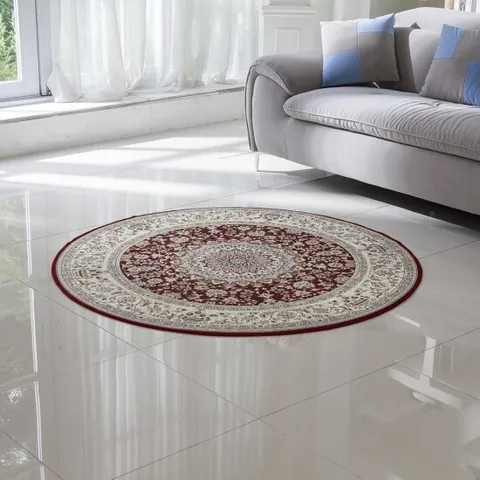 페르시안 원형 카페트 사계절 물세탁 거실 러그 150x150(cm)