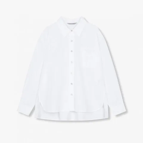 [ 롯데백화점 ]보브  (7155160001) 자수 레터링 오버 핏 블라우스