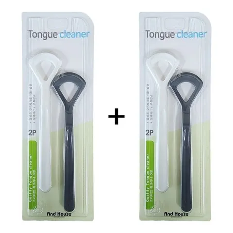 덴탈O형혀클리너 4P 이중날 설태제거기