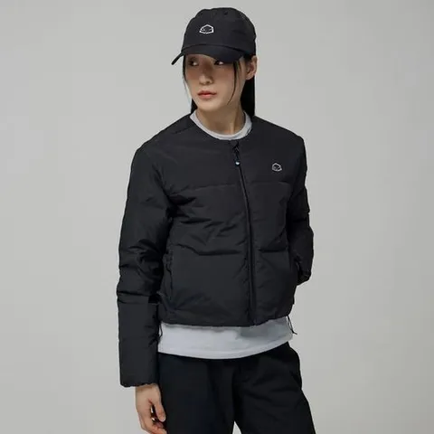 [ 롯데백화점 ]귀엽게 가볍게 따뜻하게  입기좋은 엘브 뮬라드 키루나 U넥 크롭 패딩JDW24022