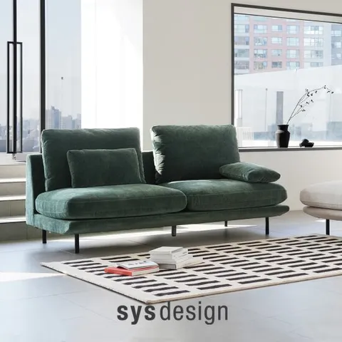 [행사카드 5%][시스디자인] 블랭크 3인 기능성 패브릭 모듈 소파