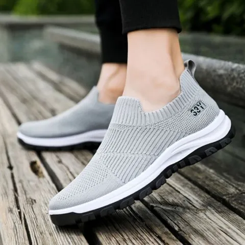 남자 쫀쫀 니트 메쉬 통풍 운동화 스니커즈 워킹화