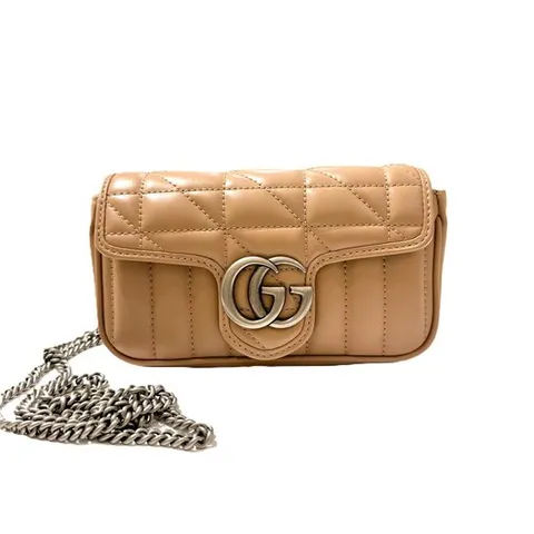 [ 롯데백화점 ][구찌]GG 마몽 마틀라세 가죽 수퍼 미니백 476433 DTD5N 2754