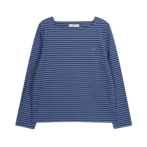 [ 롯데백화점 ]플라스틱아일랜드  스트라이프 보트넥 티셔츠 (PR7CL201)