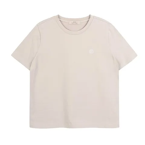 [ 롯데백화점 ]플라스틱아일랜드  실켓터치 자수포인트 티셔츠 (PR7CH363)