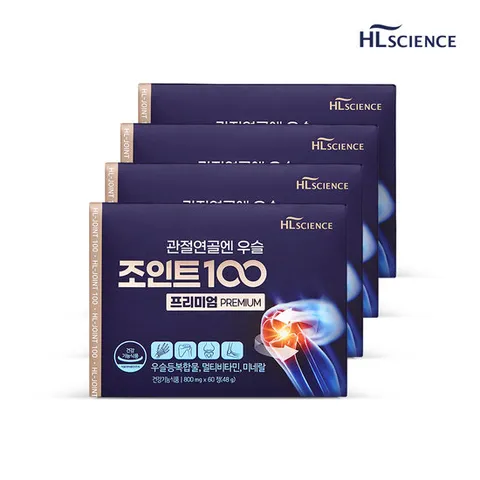 관절연골엔 우슬조인트100 프리미엄 4박스 (4개월분) 우슬등복합물
