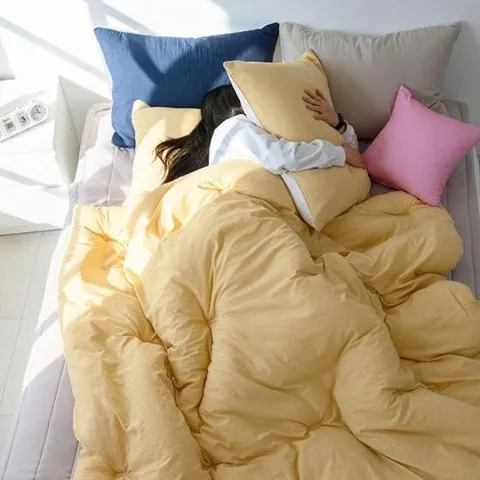 슈퍼 워싱 사계절이불 차렵이불 수플레 패드 침대 이불 머스타드 차렵 싱글 세트 침구
