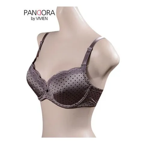 와이어 패션 도트 데일리 C컵브라 꿀땡