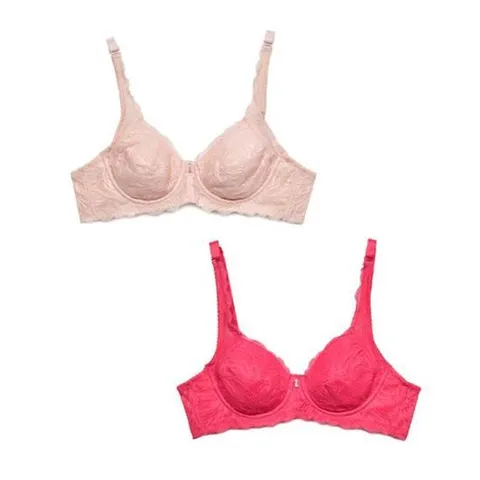 여성스러운 풀컵 레이스 패션 A컵 와이어 데일리 브라