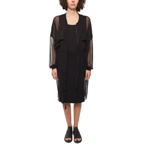 스튜디오 B3 오간자 코튼 재킷 ZETB910_Black