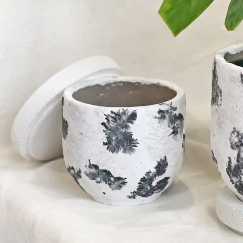 마이플랜트 애쉬팟 화분 받침 세트 14호 인테리어 빈티지 수제 토분