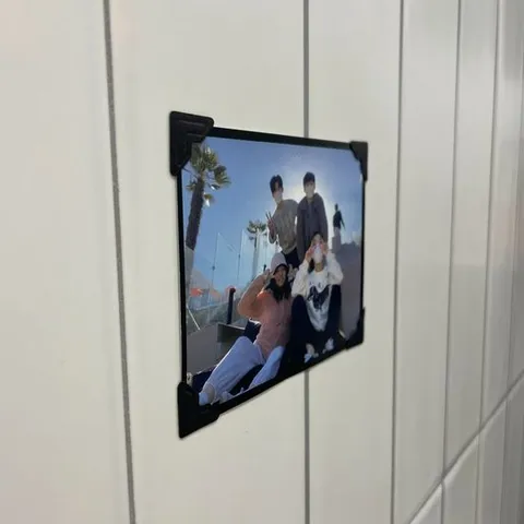 폴꾸 탑꾸 사진꾸미기 모서리스티커 블랙