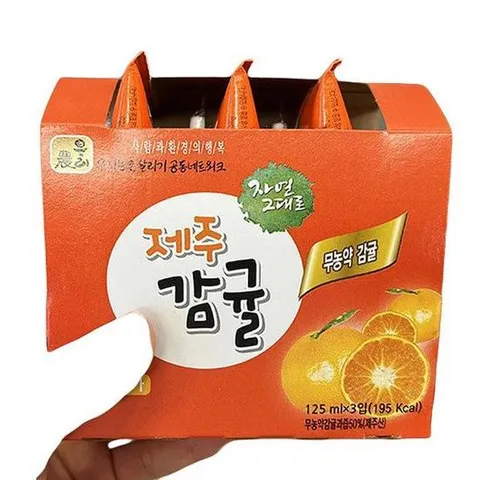 [에이알비티] 자연그대로 감귤음료 125mlx3 x 2개 49079