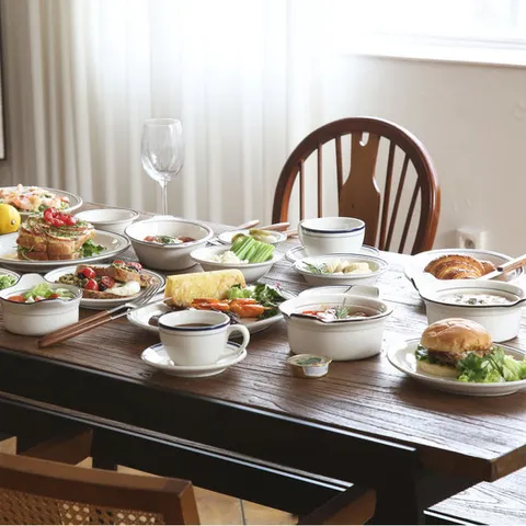 [ 롯데백화점 ][포트메리온]시라쿠스 뉴욕 킹스인 4인 그릇세트 23p