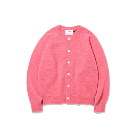 [ 롯데백화점 ][니티드]남여공용 쉐기독 울100프로 라운드 가디건(진저핑크)K23AWUCD02GPK