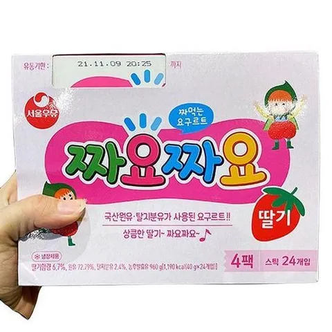 [에이알비티] 서울우유 짜요짜요 딸기 240g x 4입 64724