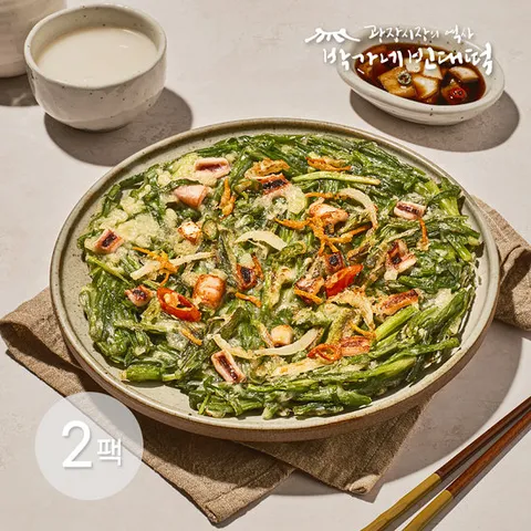[박가네빈대떡] 해물 파전 260g x 2 (총 4장)